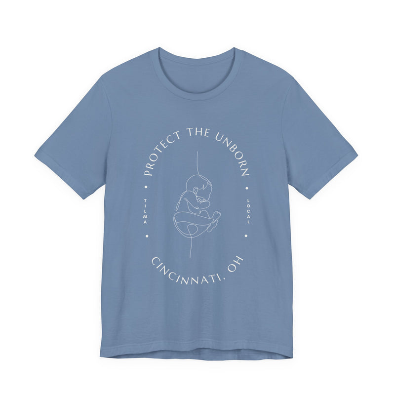 Cincinnati Protect The Unborn Line Drawing Tee