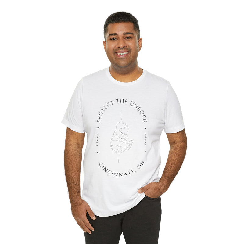 Cincinnati Protect The Unborn Line Drawing Tee