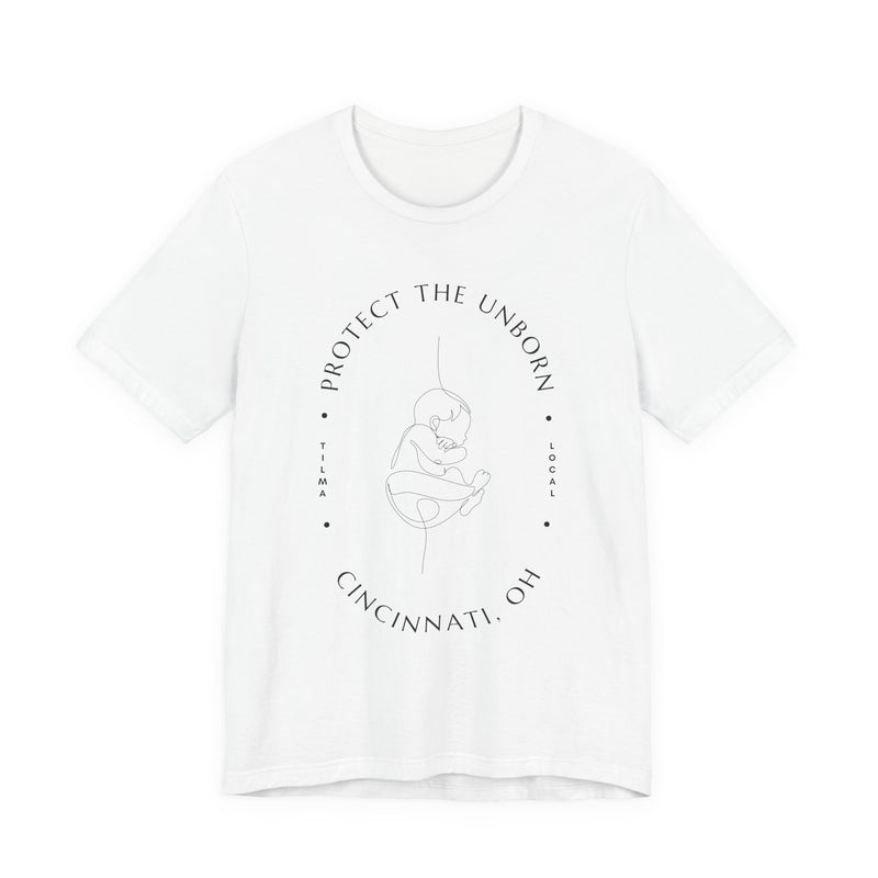 Cincinnati Protect The Unborn Line Drawing Tee